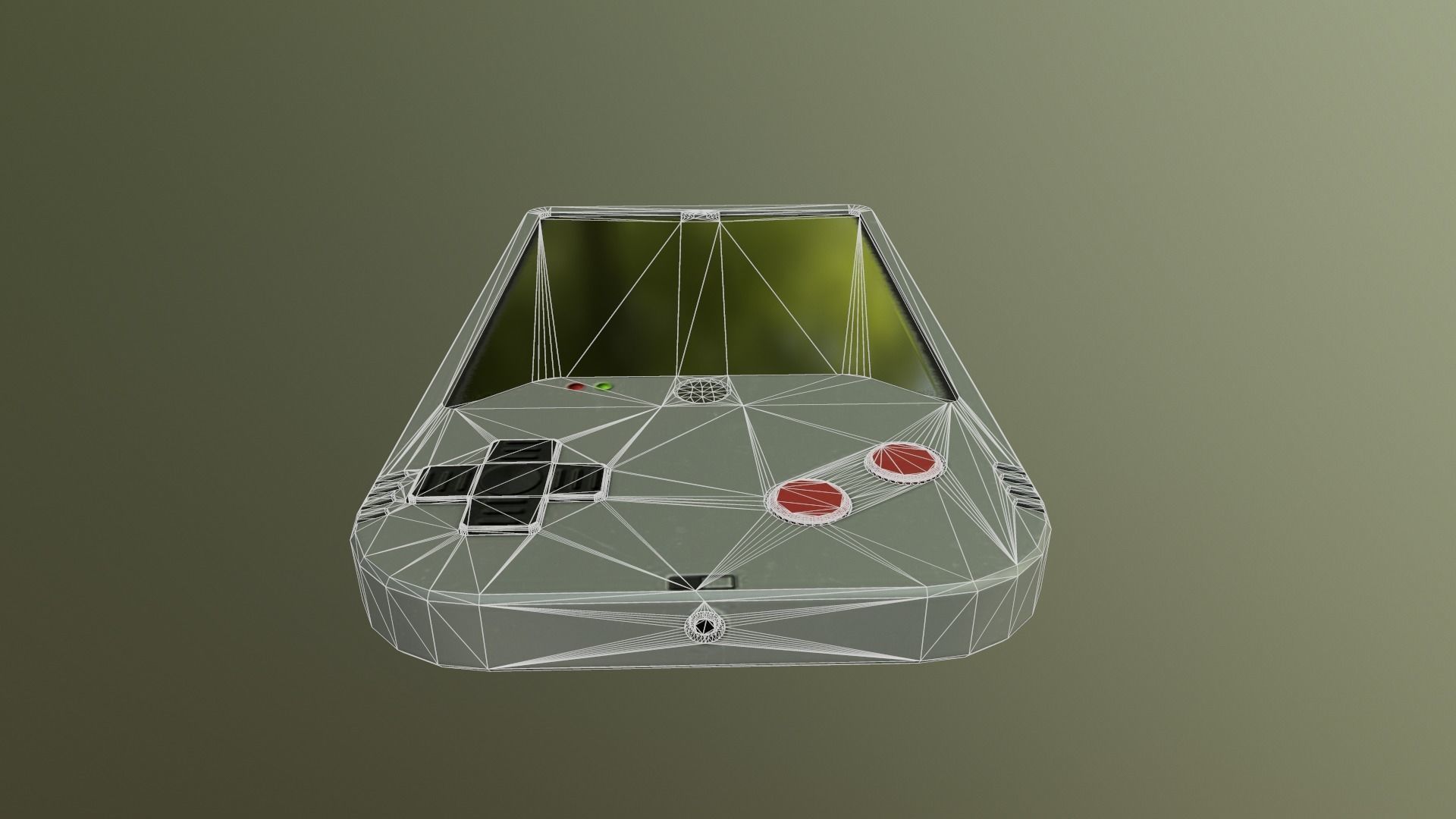 Cyberpunk Gameboy  Low-poly 3D model_18
