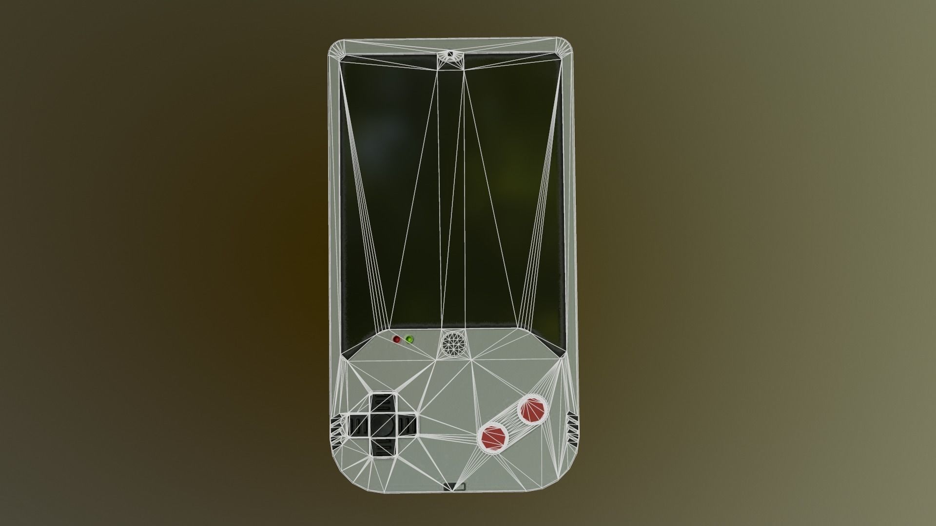 Cyberpunk Gameboy  Low-poly 3D model_17