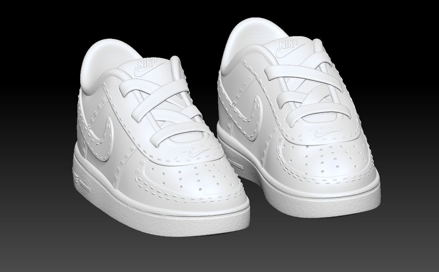 Nike air Force 1 baby shoes for 3d print 3D print model_2