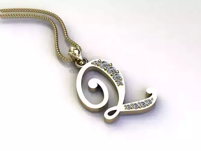 Alphabet Letter Q Pendant new design in 2021