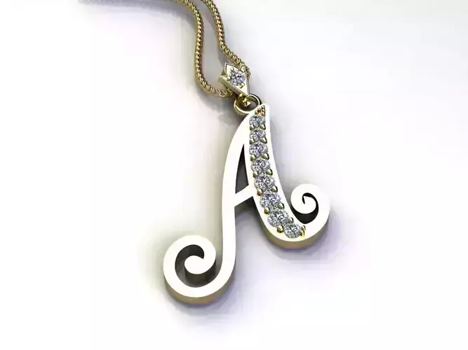 Alphabet Letter A Pendant new design in 2021