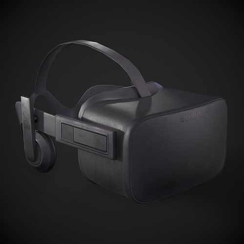 VR Headset Low-poly 3D model