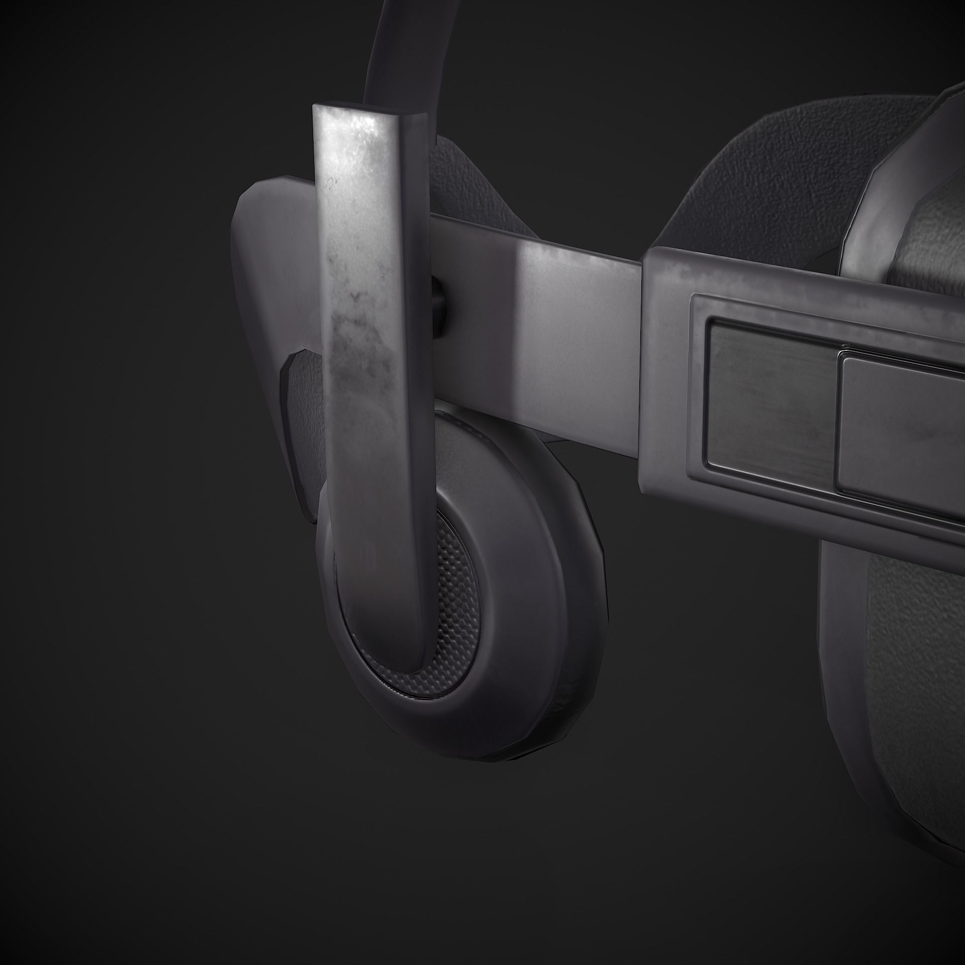 VR Headset Low-poly 3D model_8