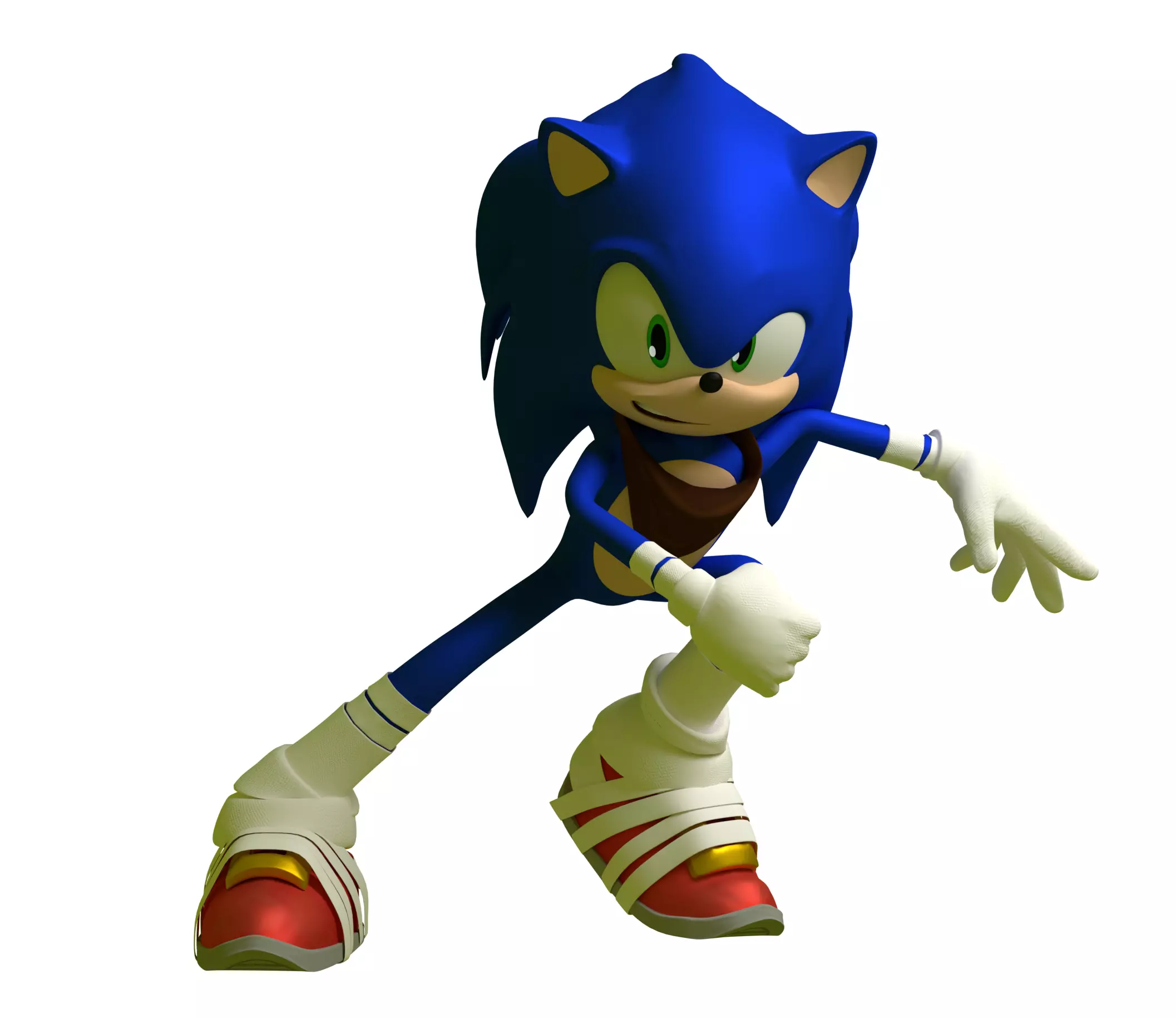 Sonic Boom Sonic Hedgehog Model Low-poly 3D model_0