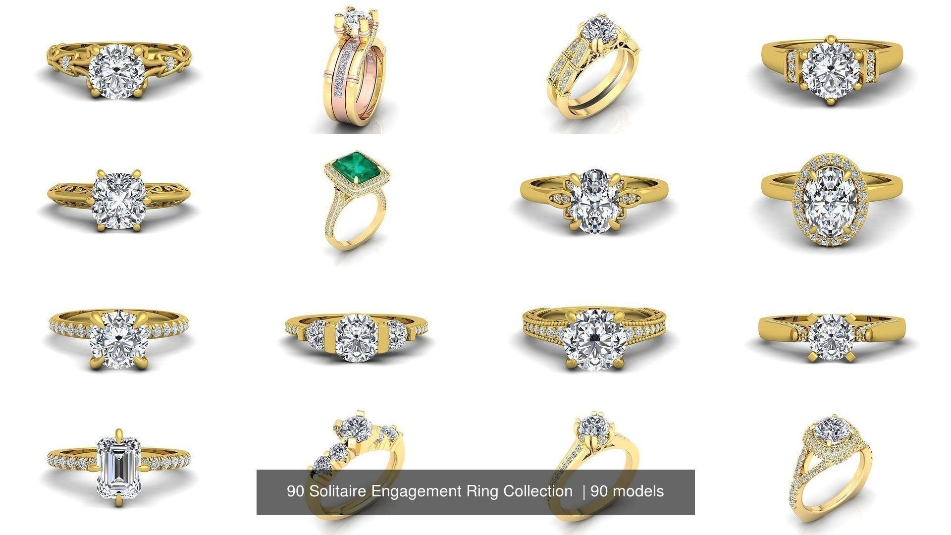 90 Solitaire Engagement Ring Collection  _23