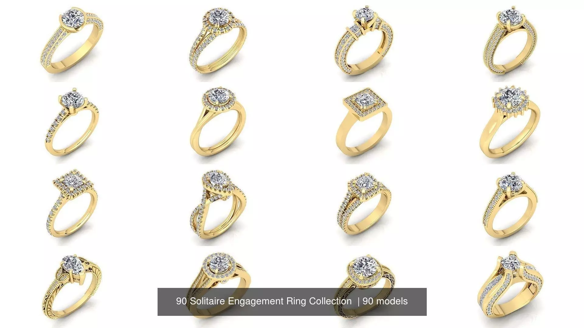 90 Solitaire Engagement Ring Collection  _0