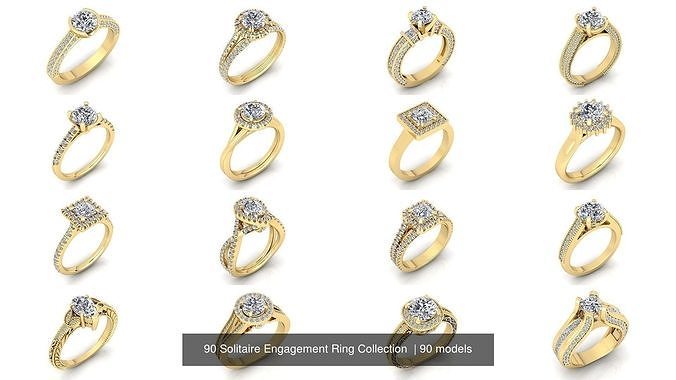 90 Solitaire Engagement Ring Collection  