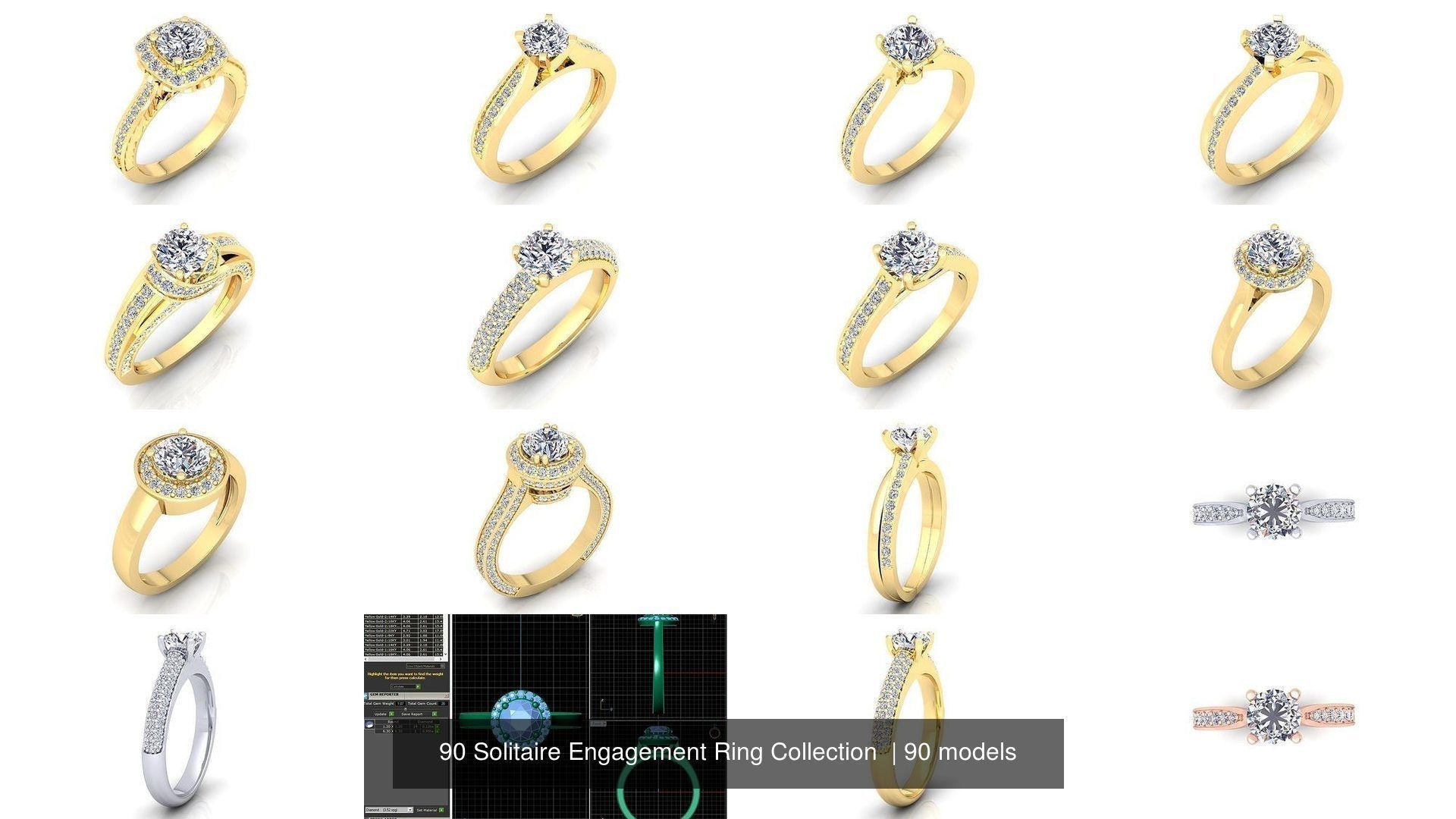 90 Solitaire Engagement Ring Collection  _25