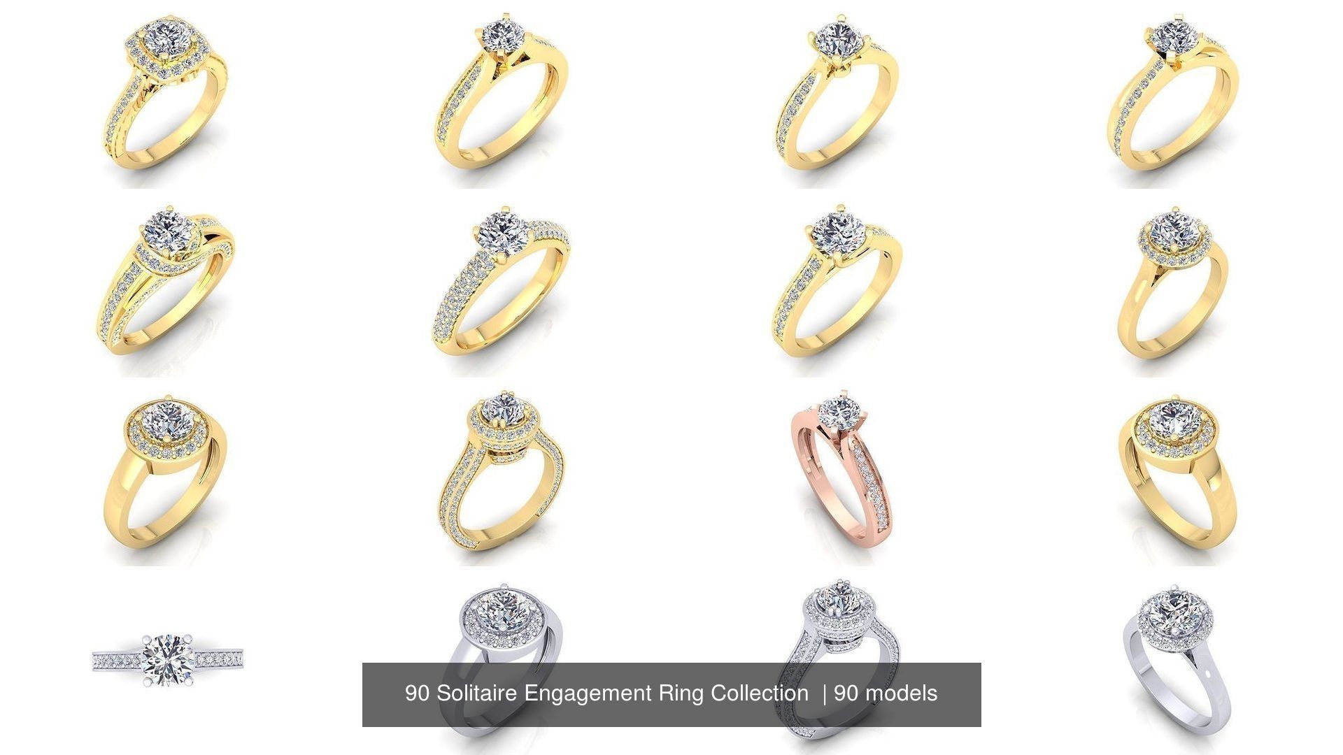 90 Solitaire Engagement Ring Collection  _30