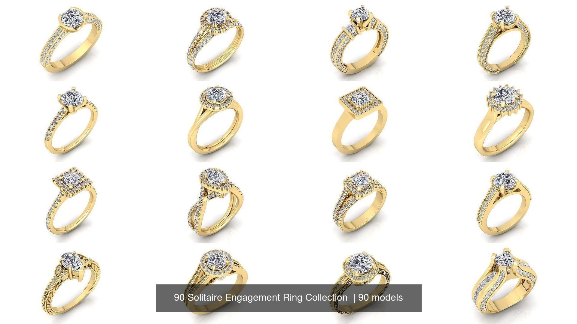 90 Solitaire Engagement Ring Collection  _4