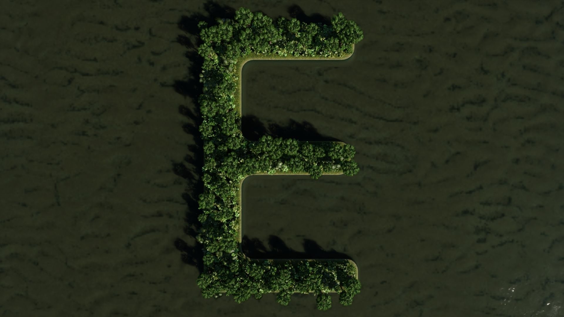 E Alphabet Island 3D model_1