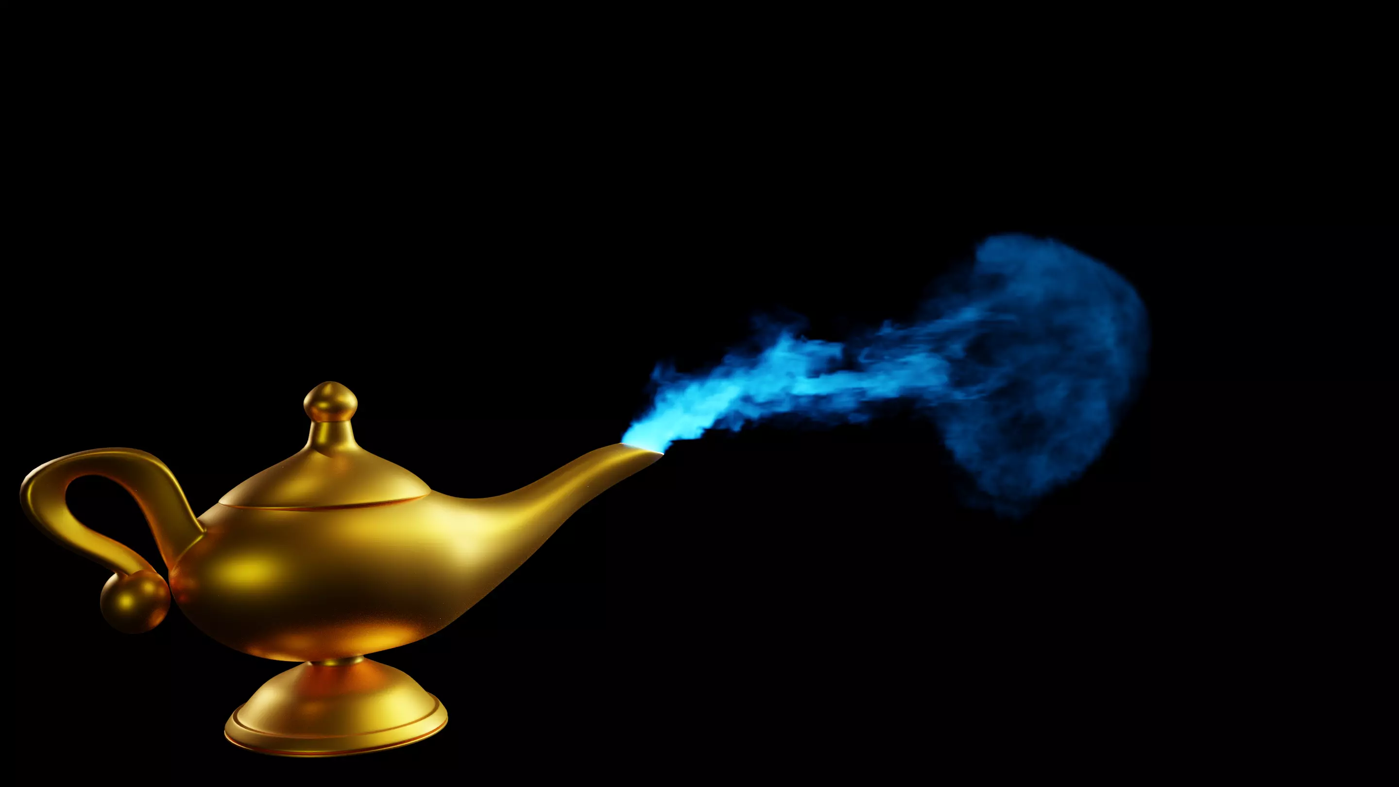 Magic Lamp Low-poly 3D model