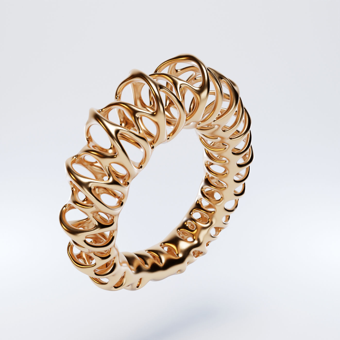 Coil Ring 3D model_1