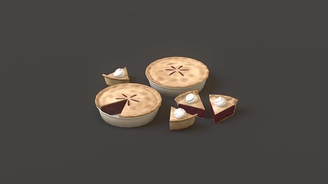 Berry Pie G78 Low-poly 3D model 5
