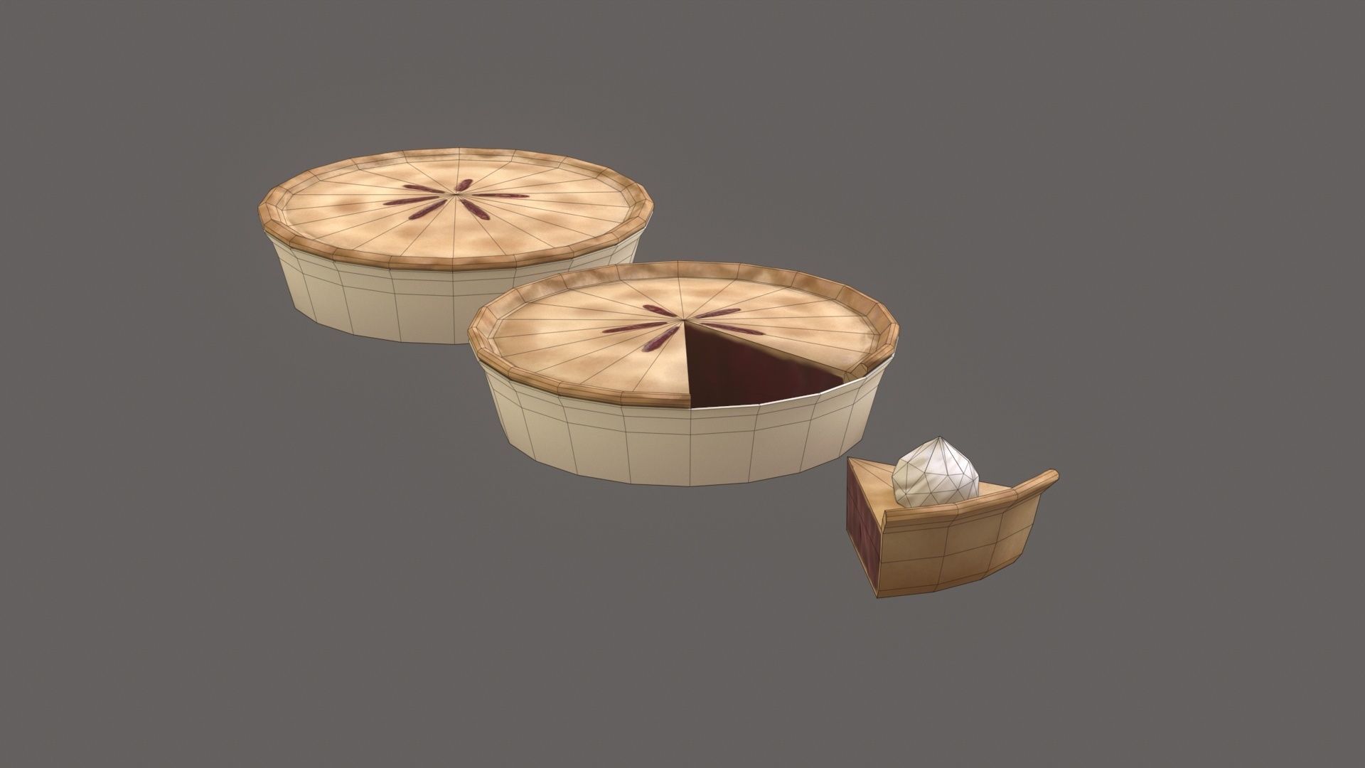 Berry Pie G78 Low-poly 3D model_12