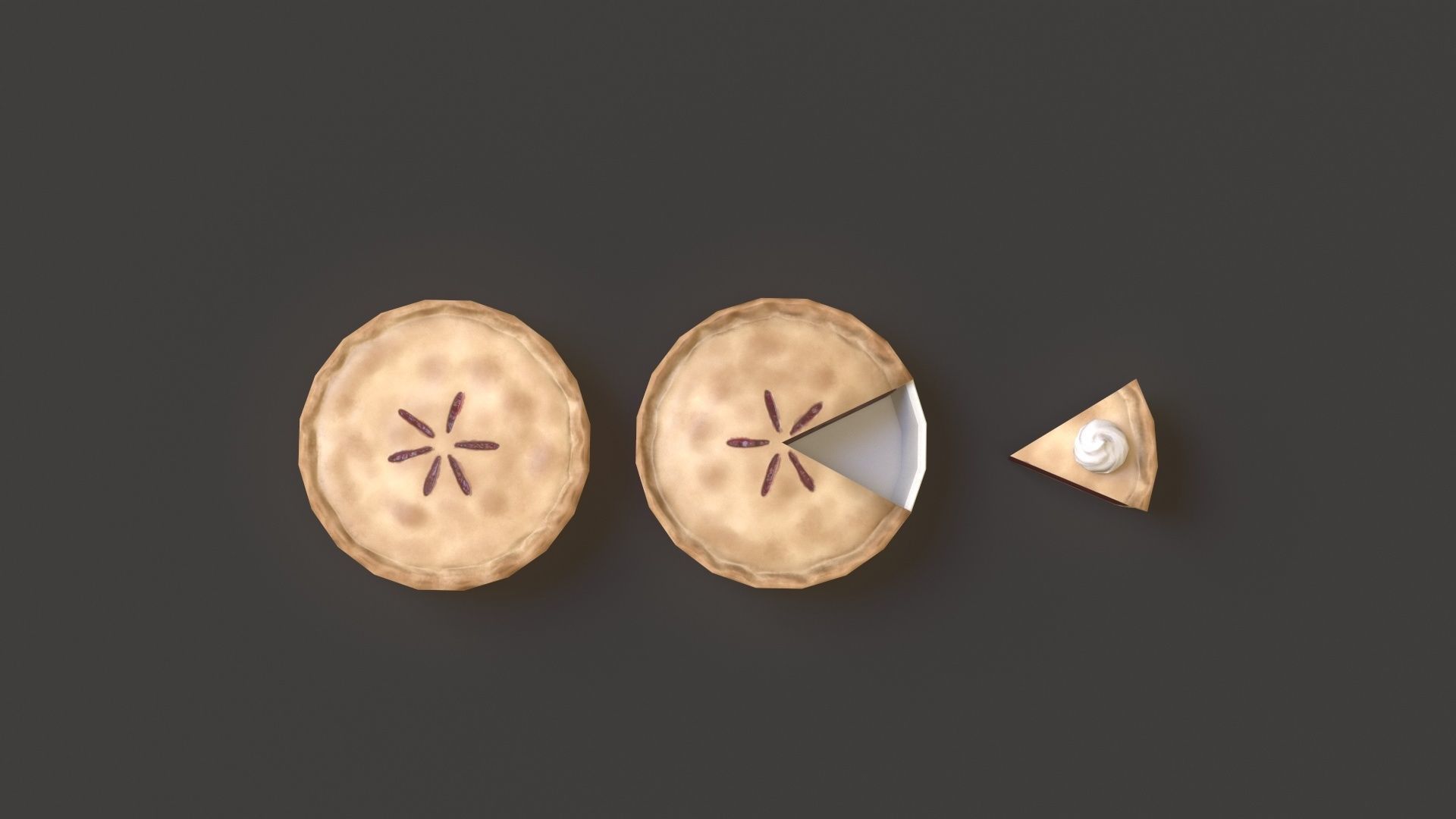 Berry Pie G78 Low-poly 3D model_9