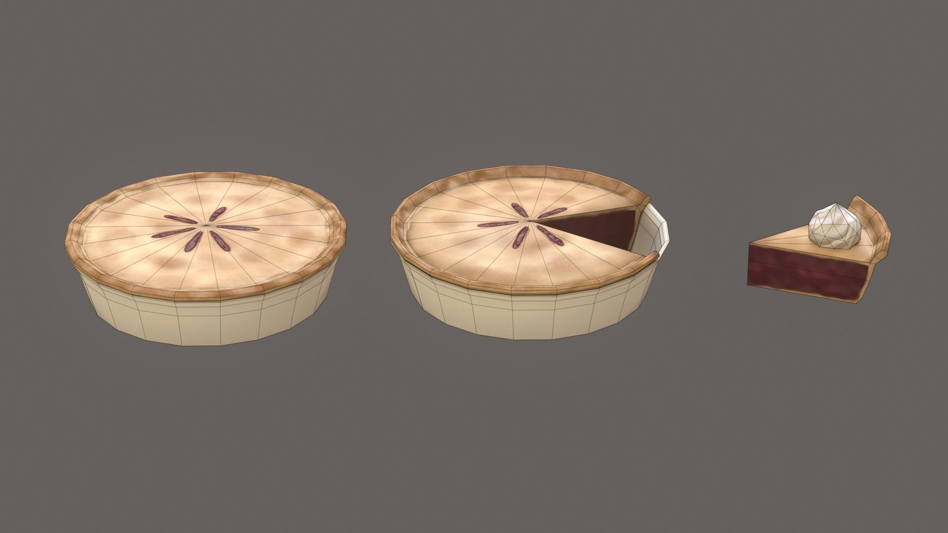 Berry Pie G78 Low-poly 3D model_13