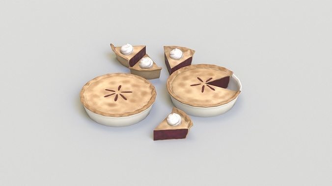 Berry Pie G78 Low-poly 3D model 3