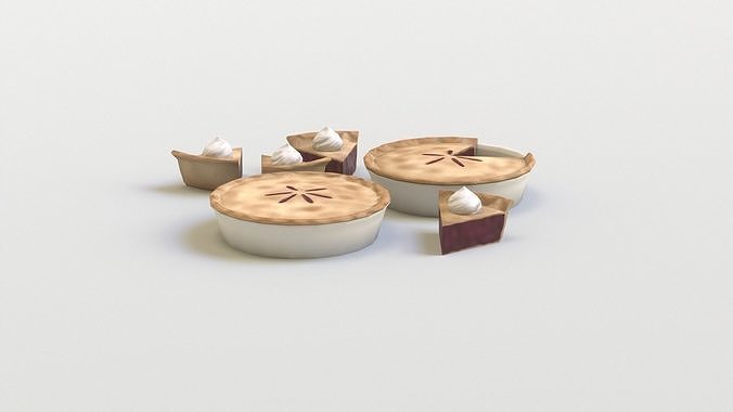 Berry Pie G78 Low-poly 3D model 4