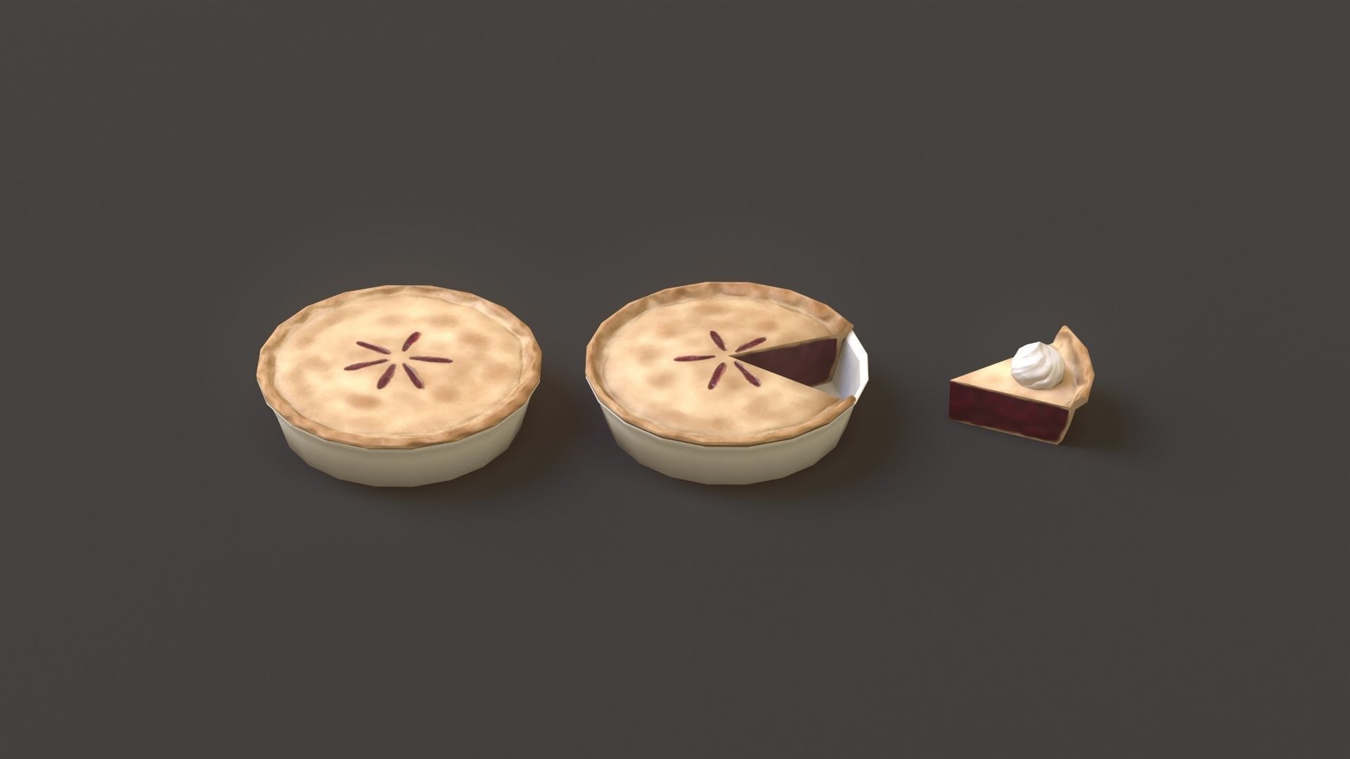 Berry Pie G78 Low-poly 3D model_8
