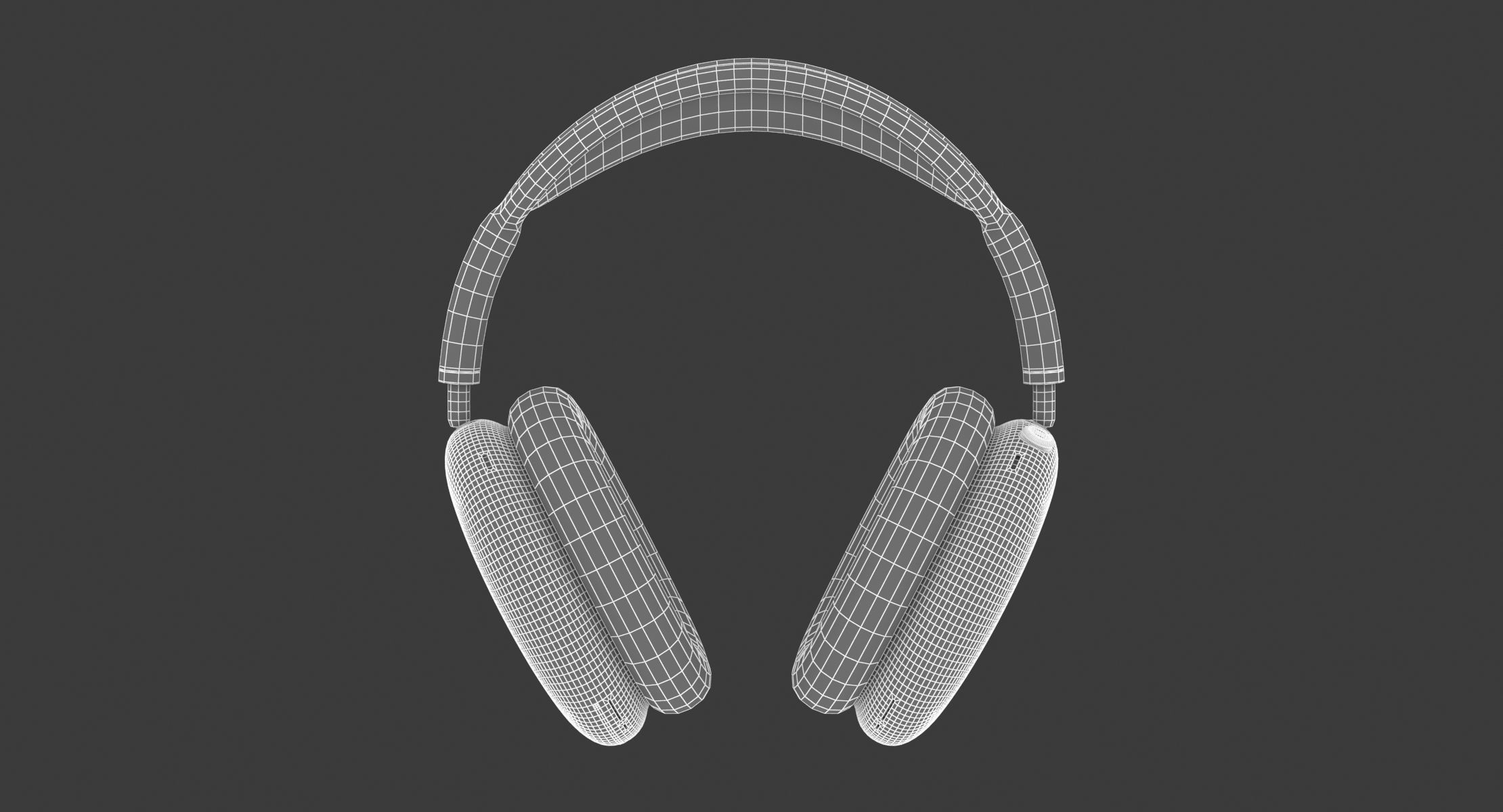  Apple AirPods Max Silver 3D model_11