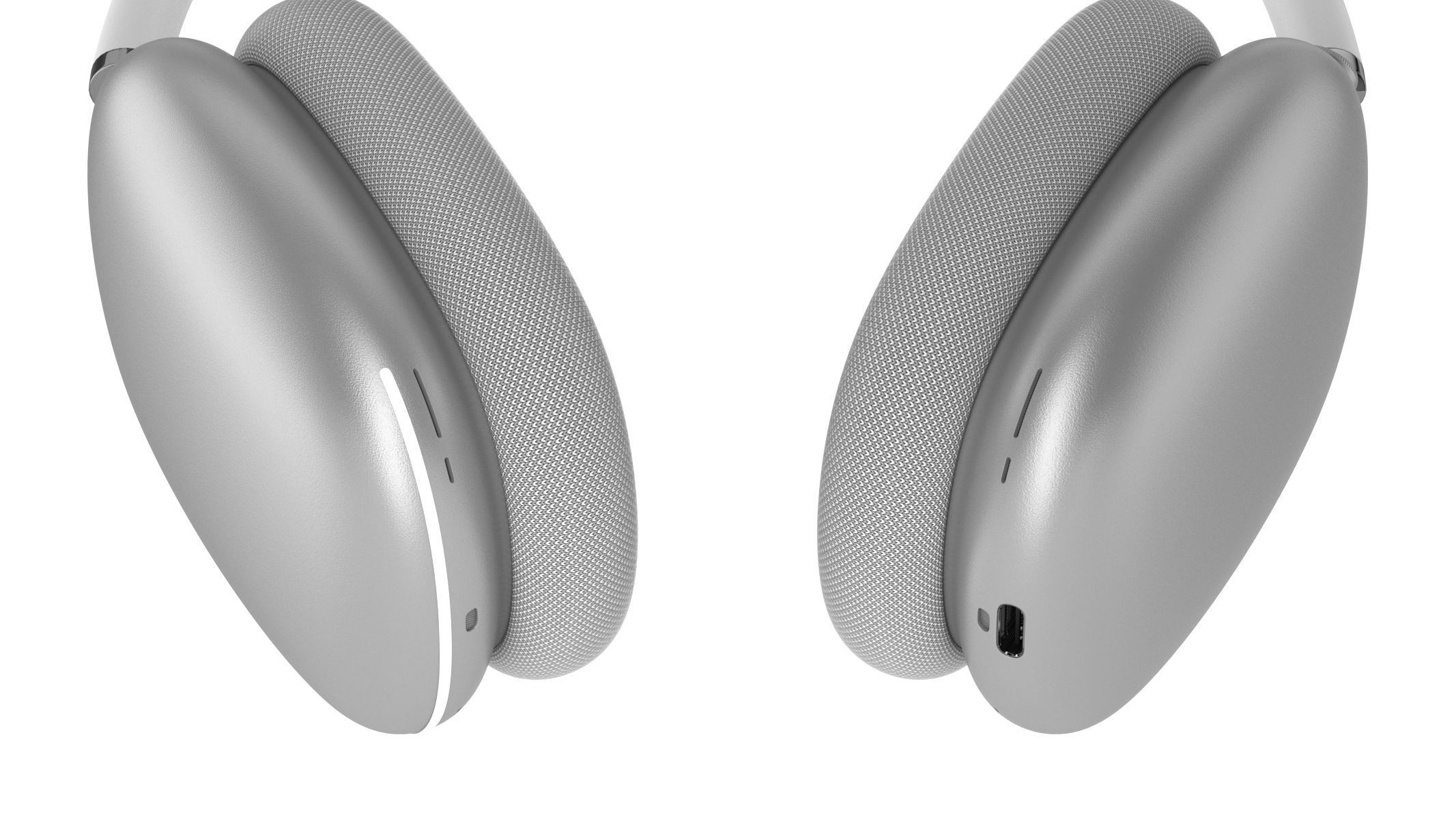  Apple AirPods Max Silver 3D model_8