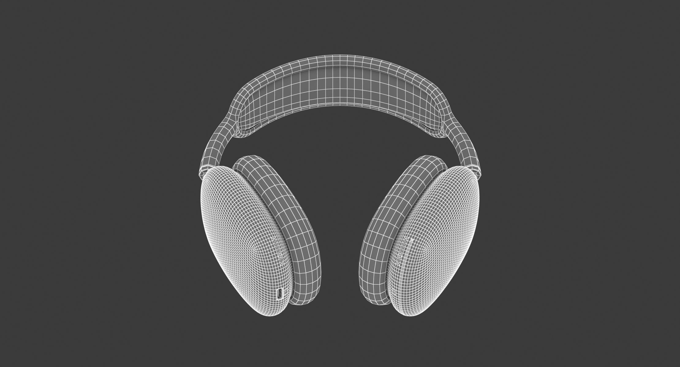  Apple AirPods Max Silver 3D model_13