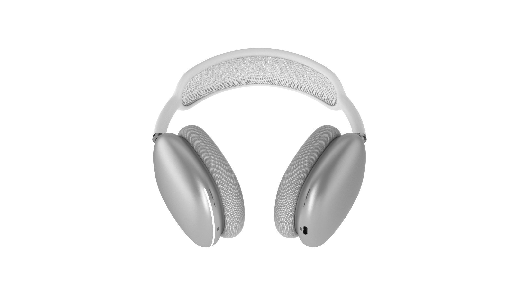  Apple AirPods Max Silver 3D model_3