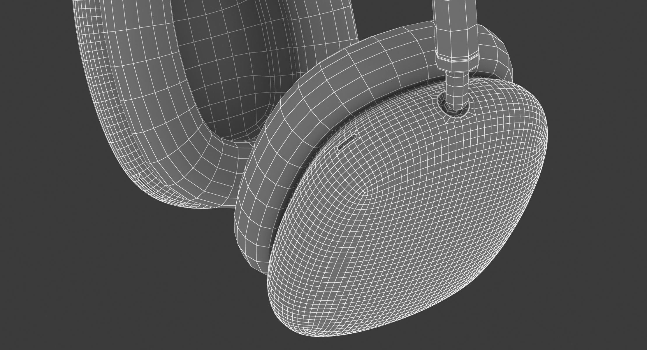  Apple AirPods Max Silver 3D model_17