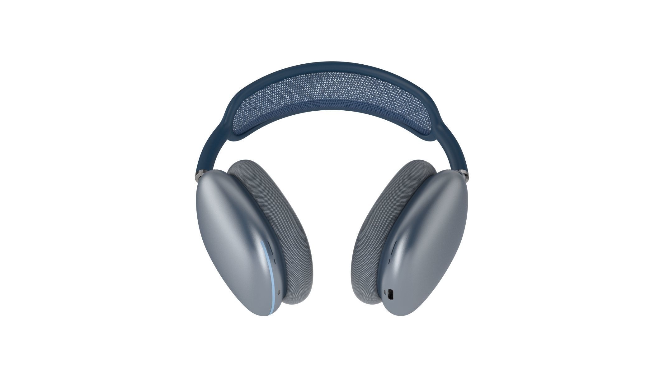 Apple AirPods Max Sky Blue 3D model_3