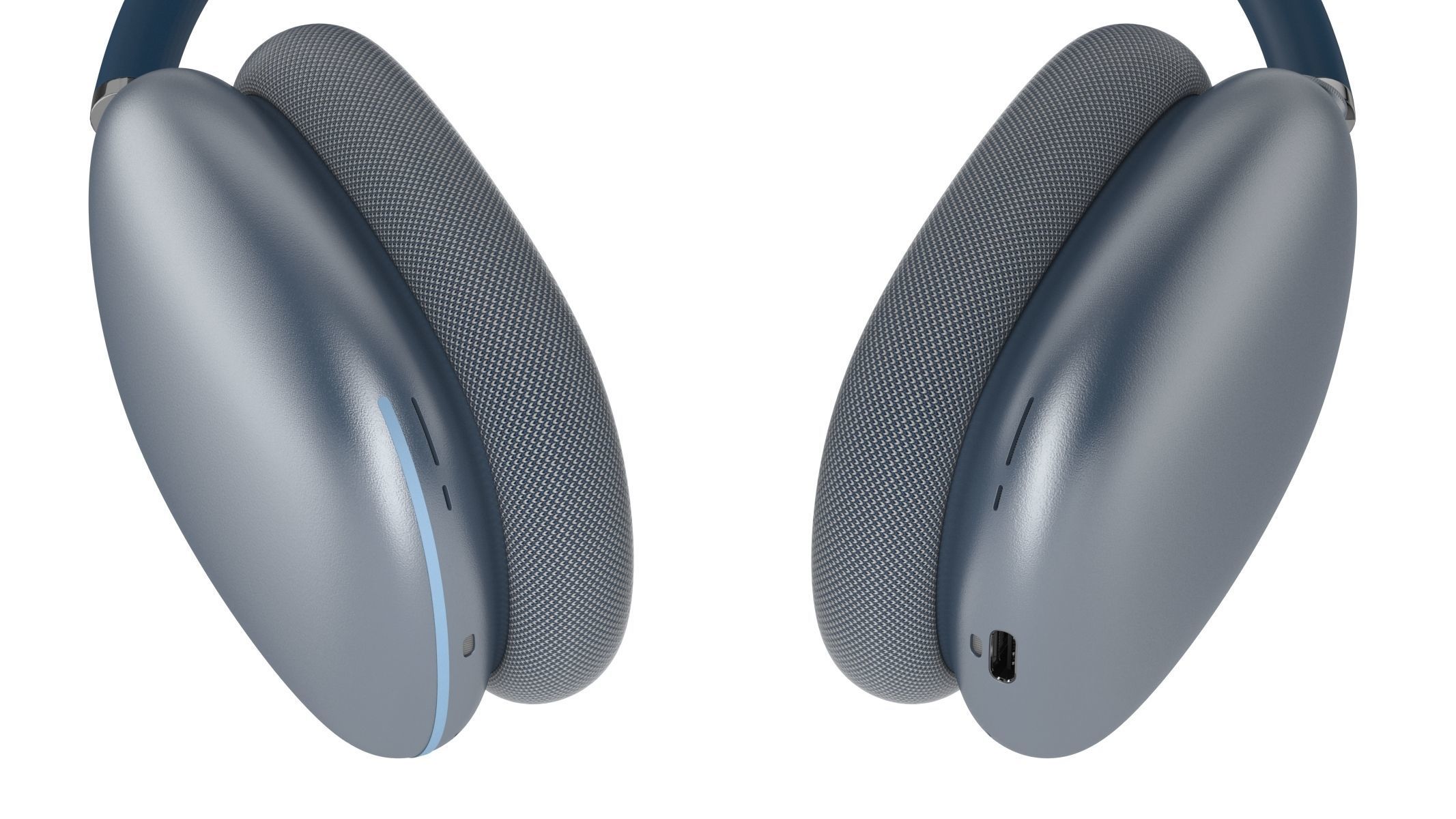 Apple AirPods Max Sky Blue 3D model_8