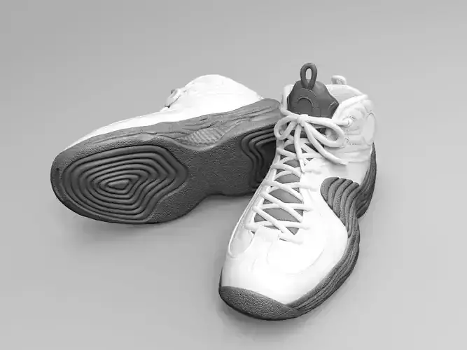 The Nike Air Penny 2 Basketball Shoes 3D print model