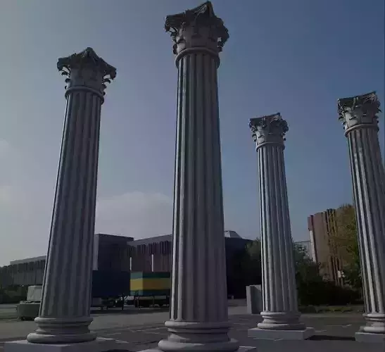 Corinthian Column 3D model 3D model