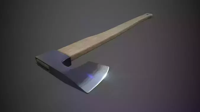 Axe Low-poly 3D
