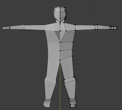 Plain 3D model of a man standing 3D print model