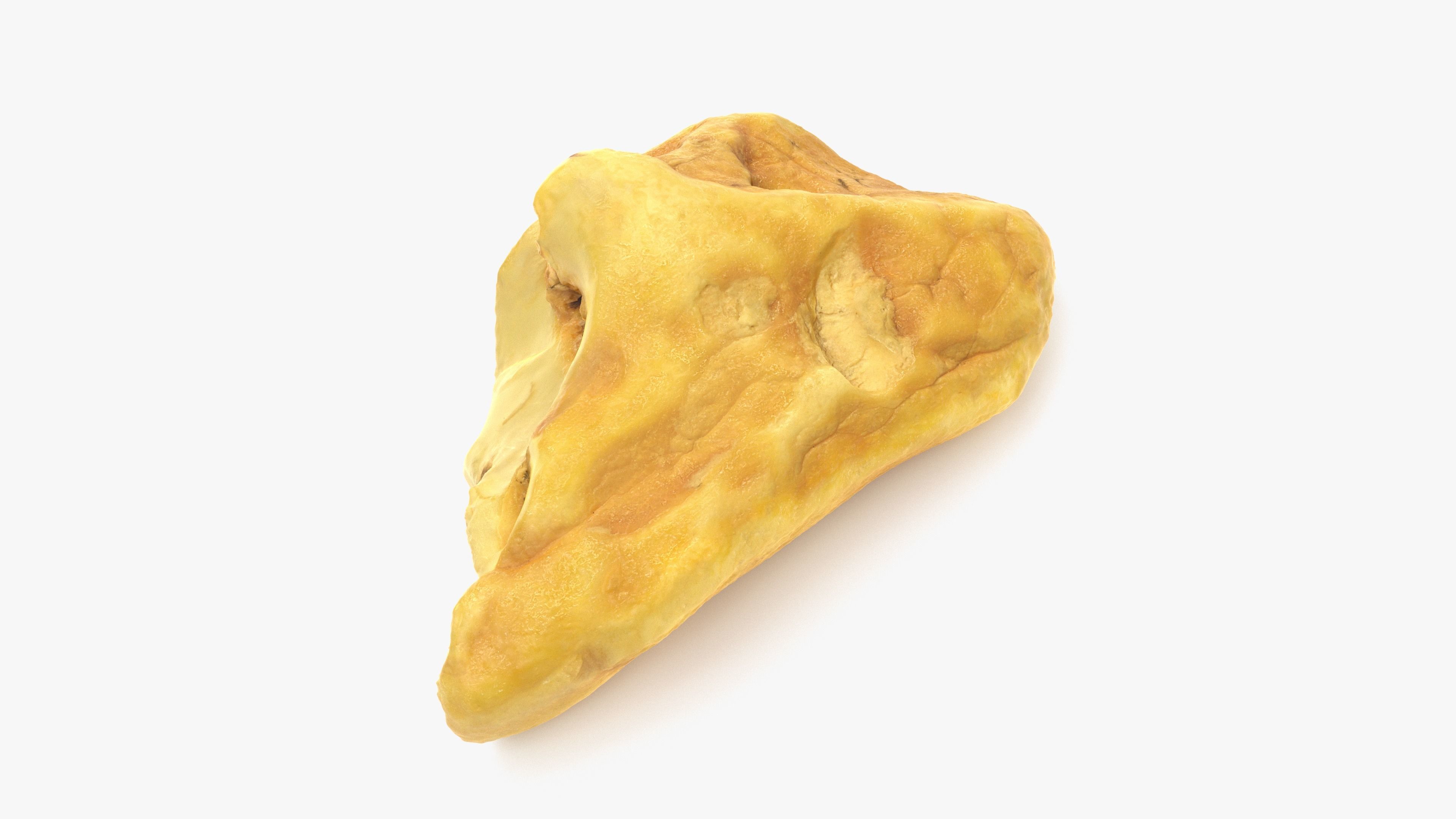 White Amber Low-poly 3D model_13