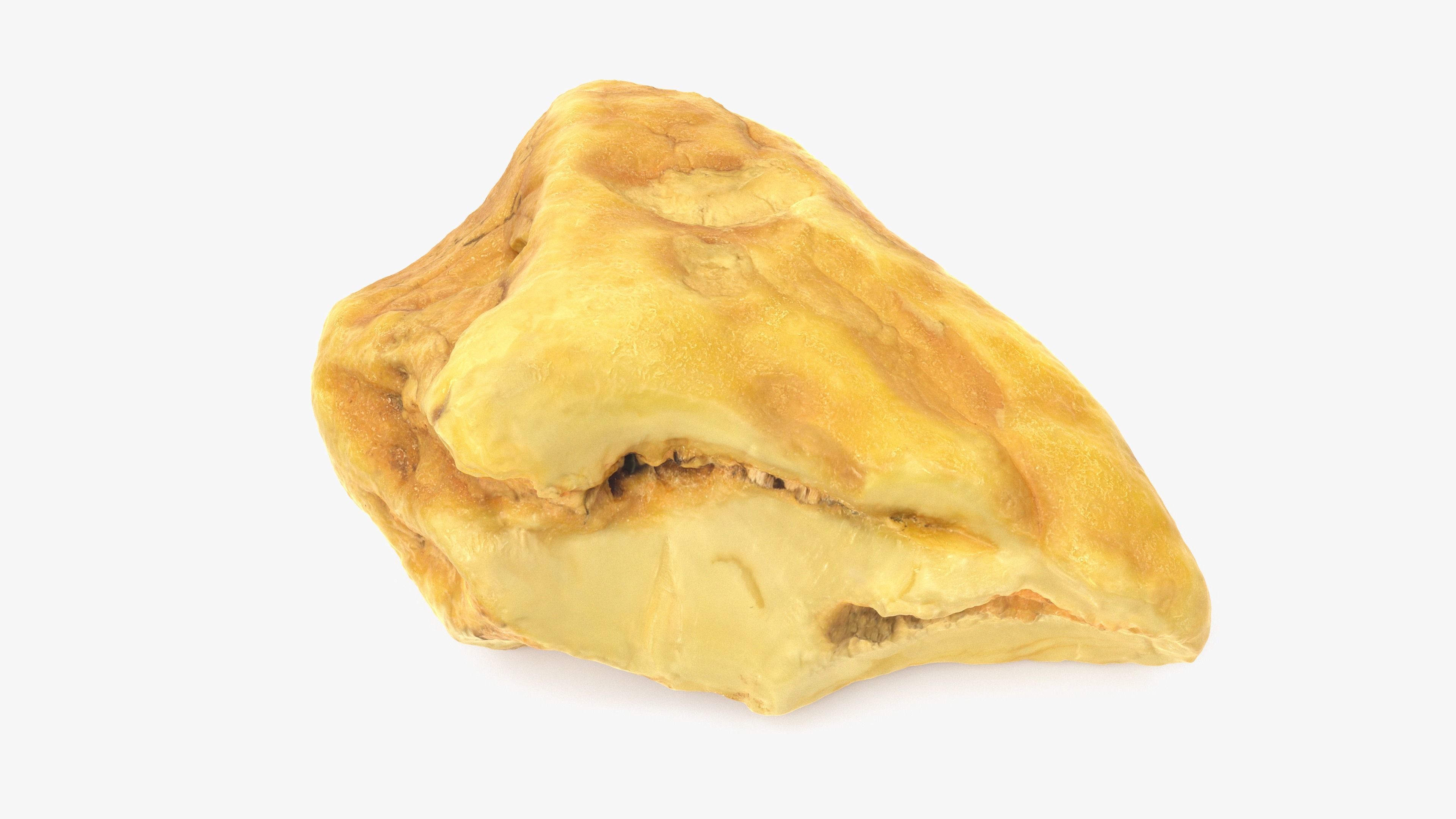 White Amber Low-poly 3D model_1