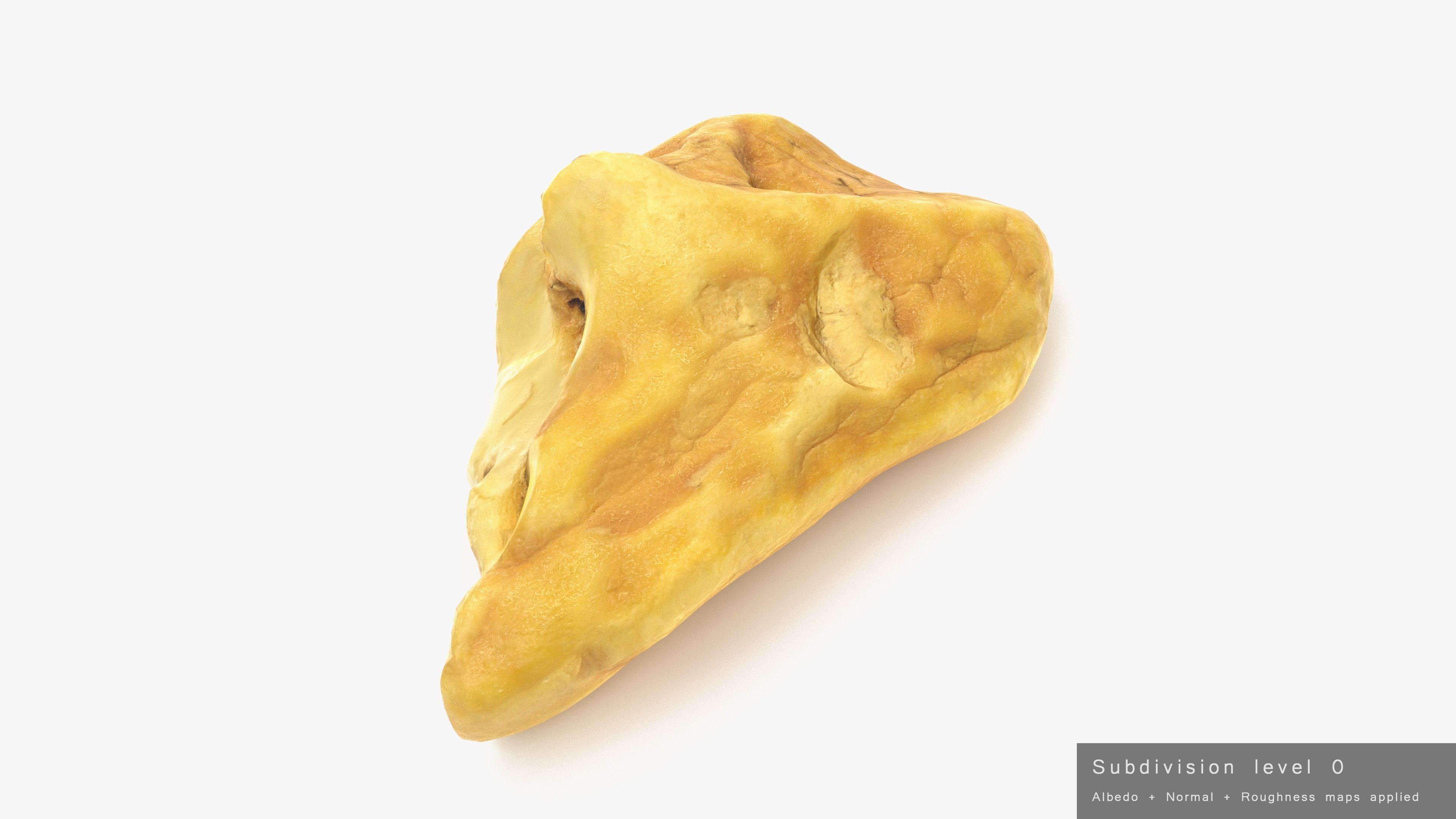 White Amber Low-poly 3D model_20
