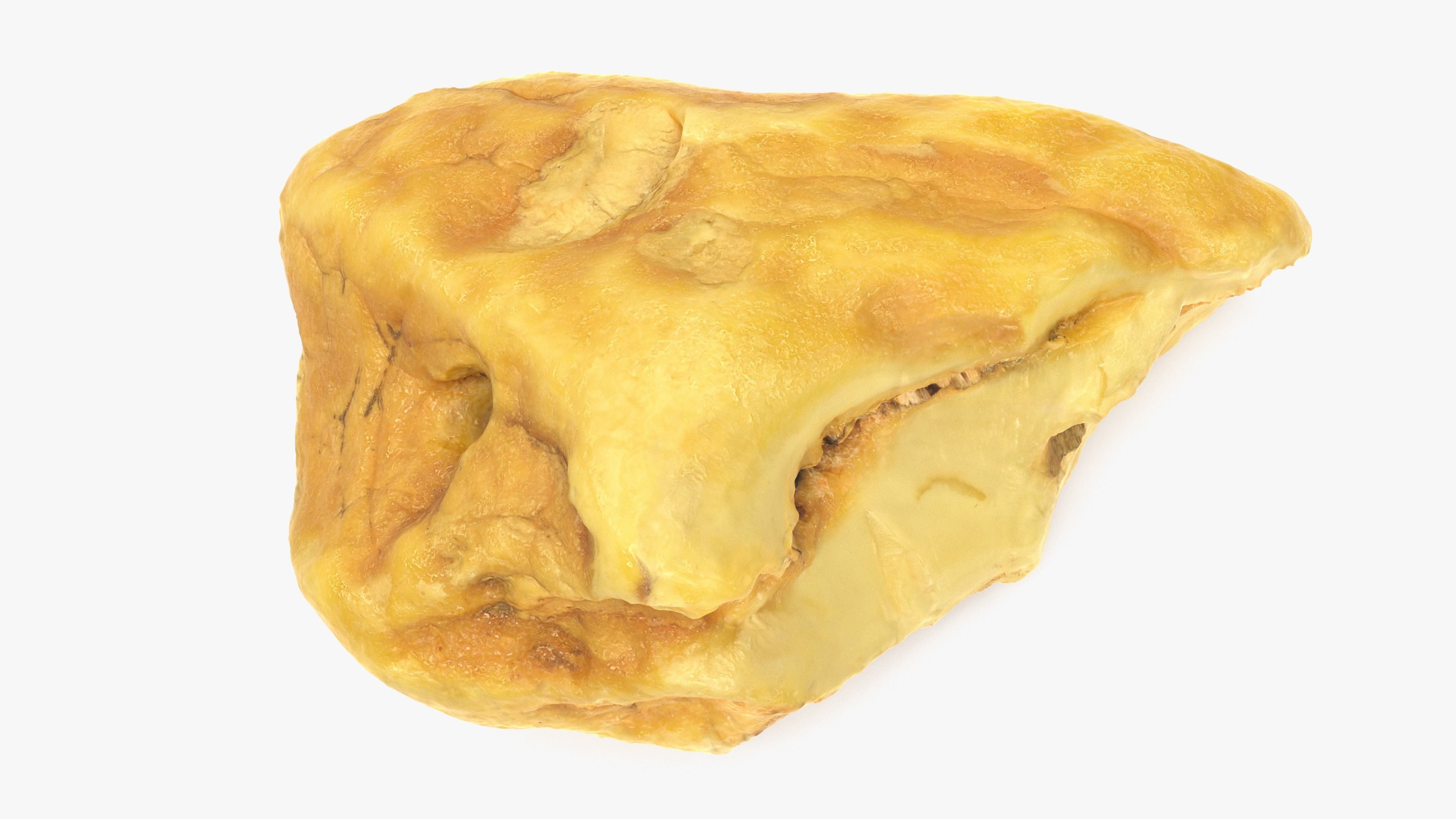 White Amber Low-poly 3D model_6