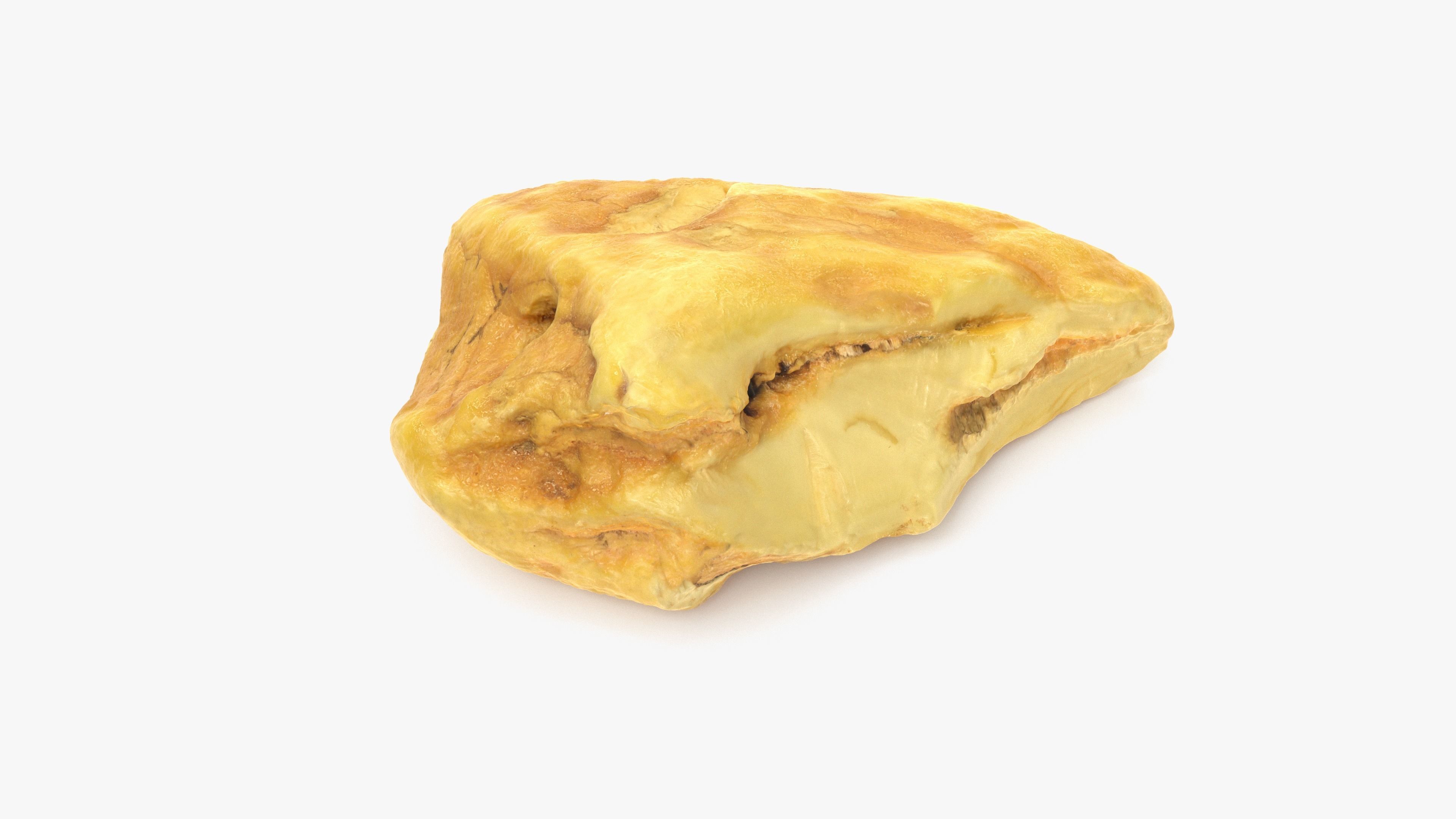 White Amber Low-poly 3D model_9