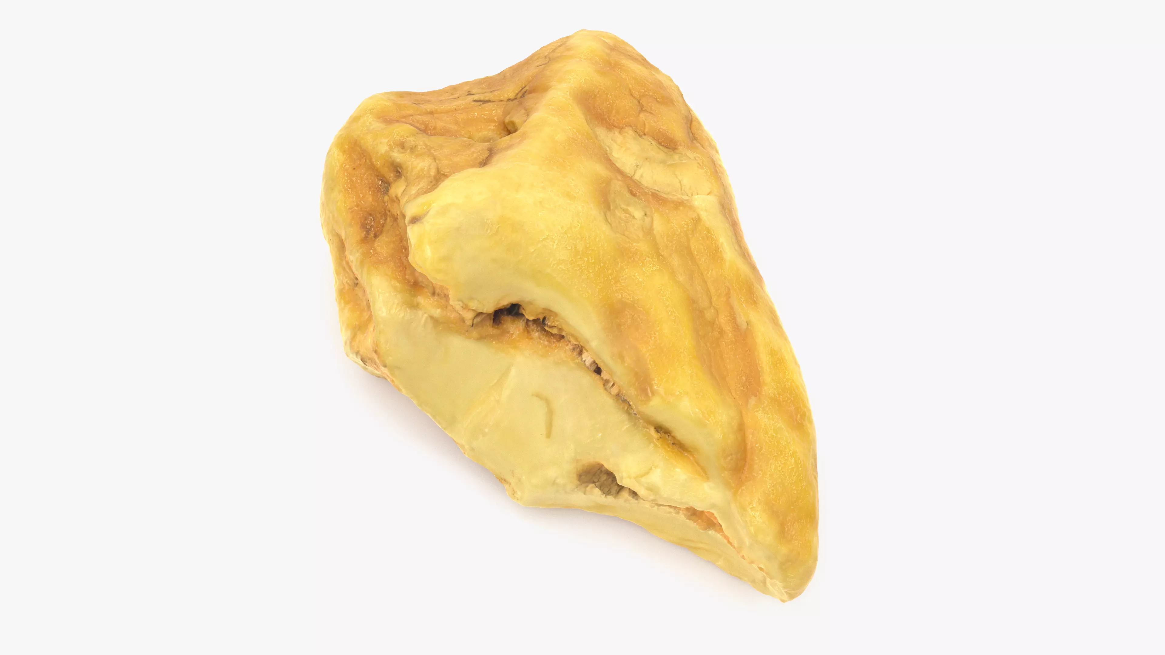 White Amber Low-poly 3D model_0