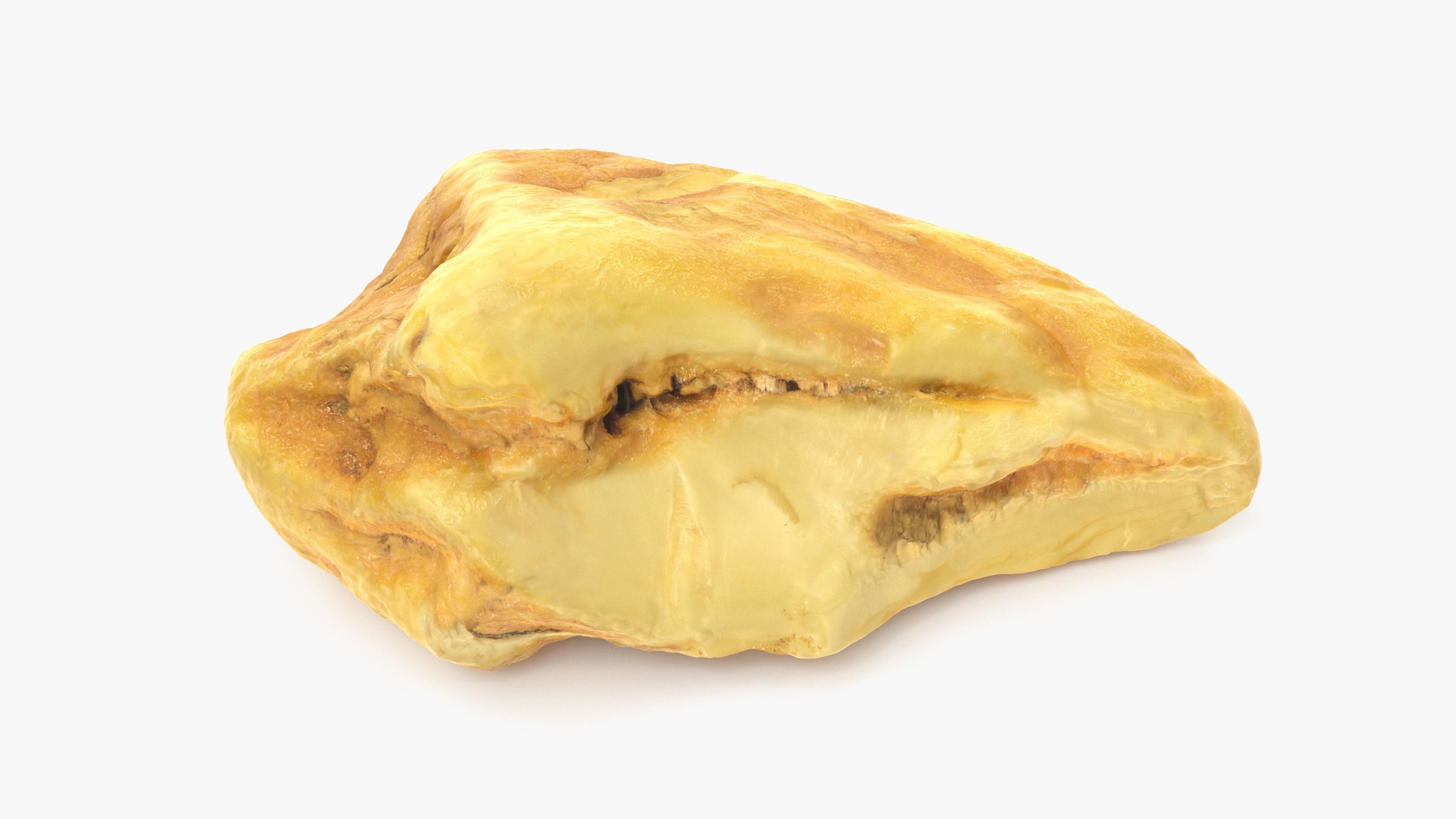 White Amber Low-poly 3D model_2