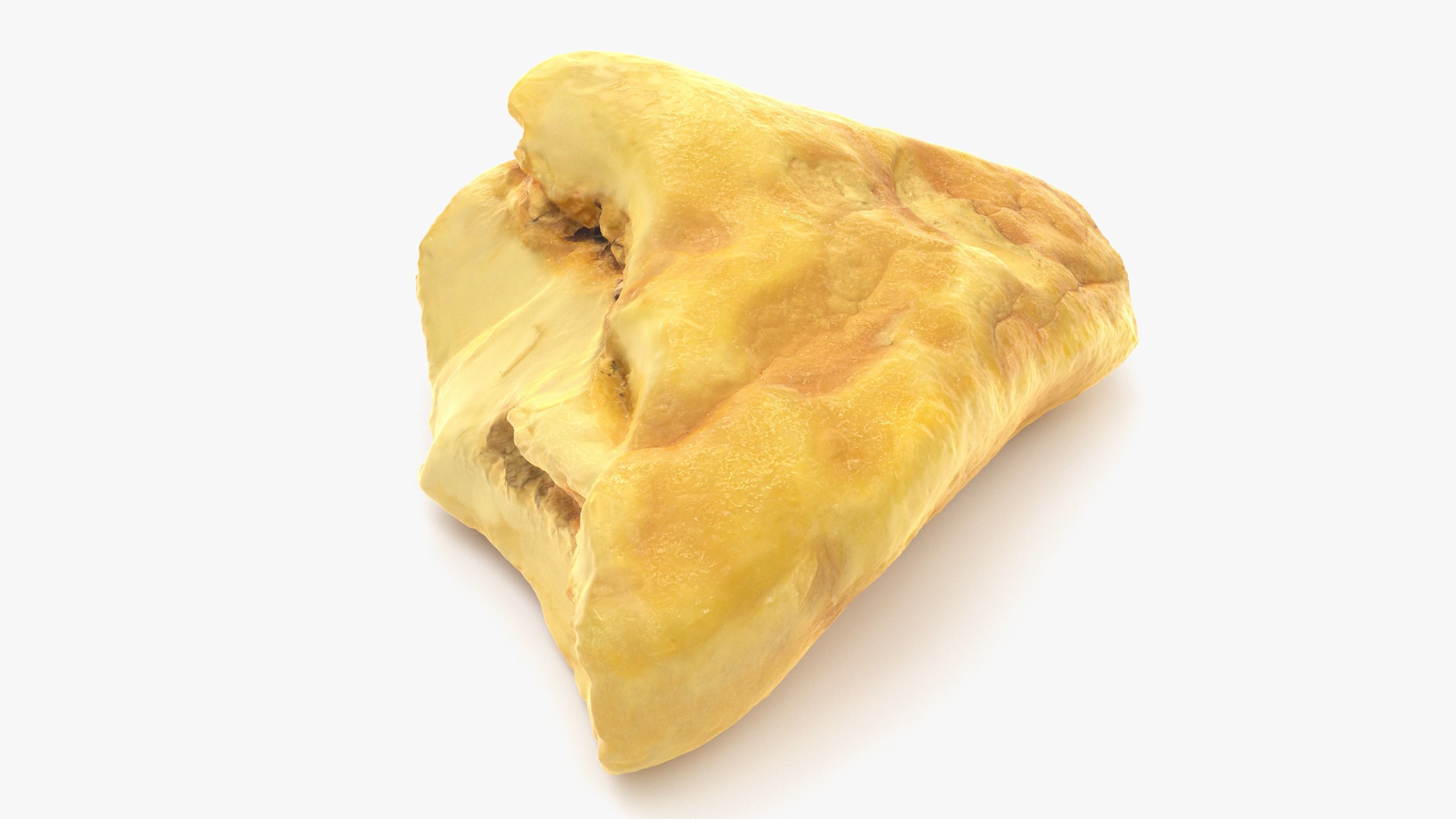 White Amber Low-poly 3D model_5