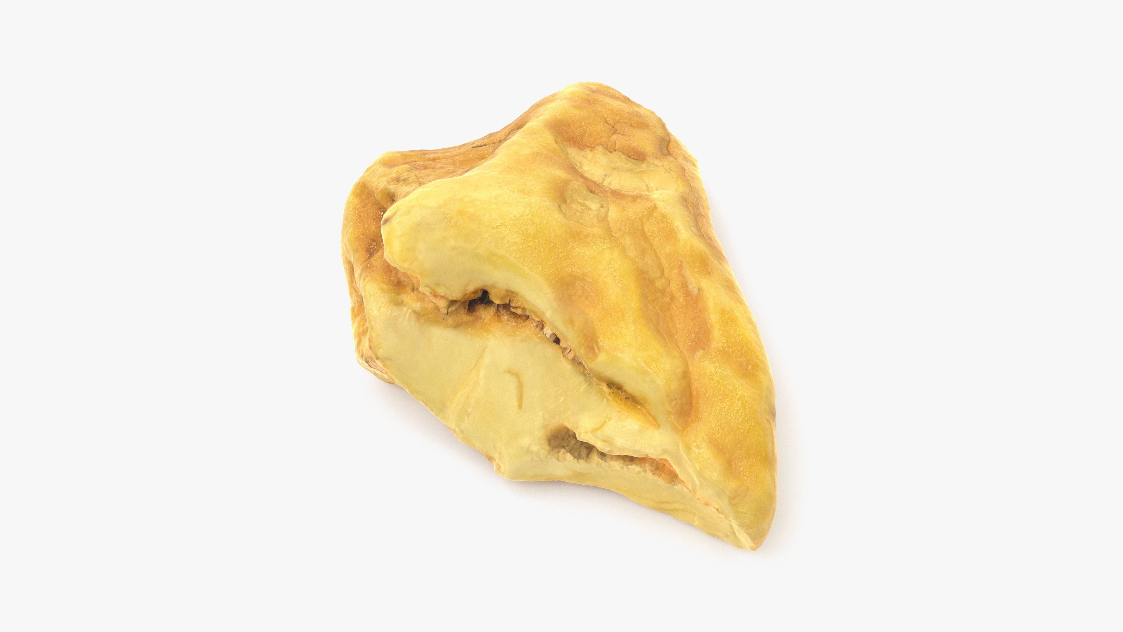 White Amber Low-poly 3D model_8