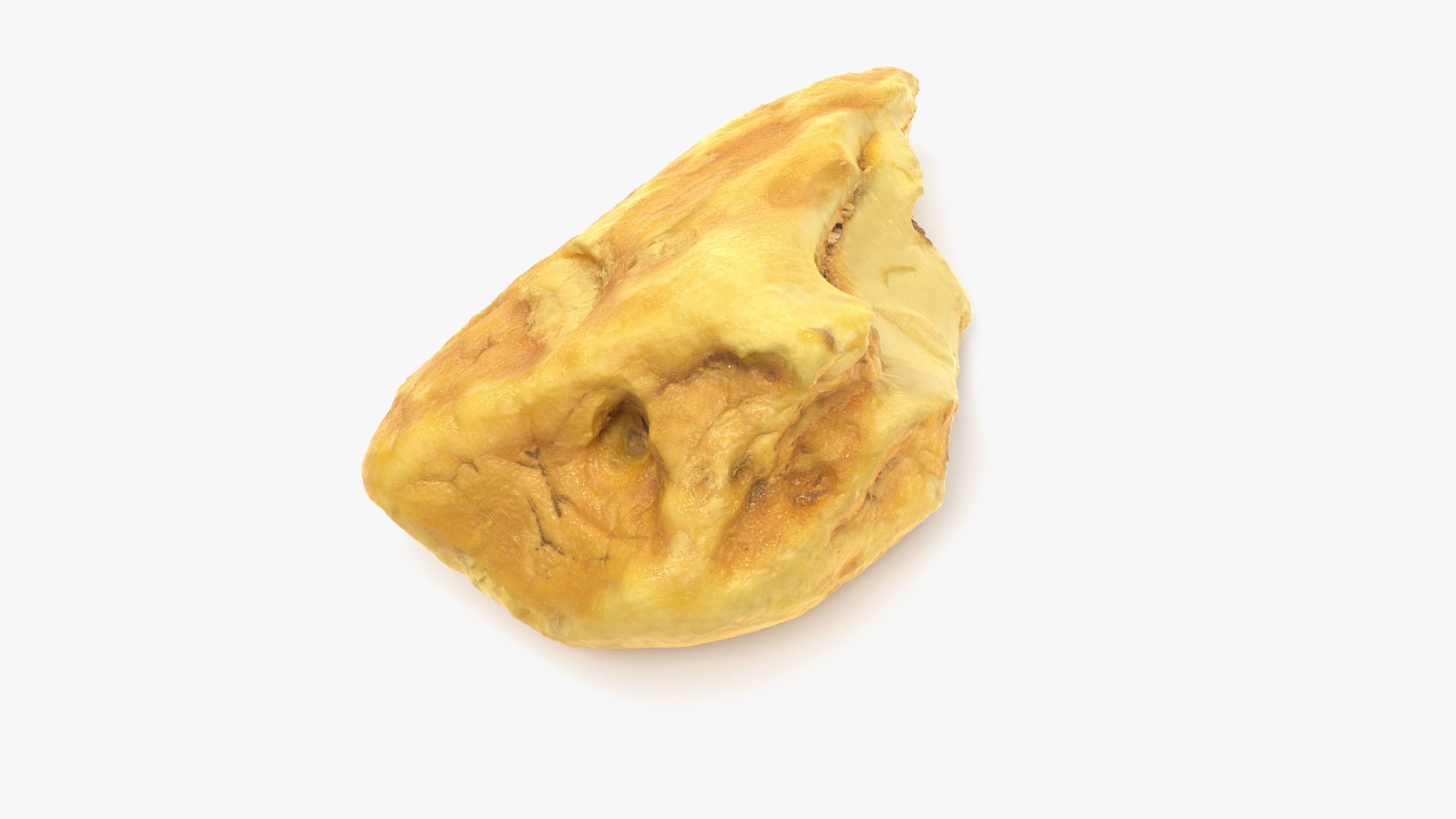 White Amber Low-poly 3D model_10