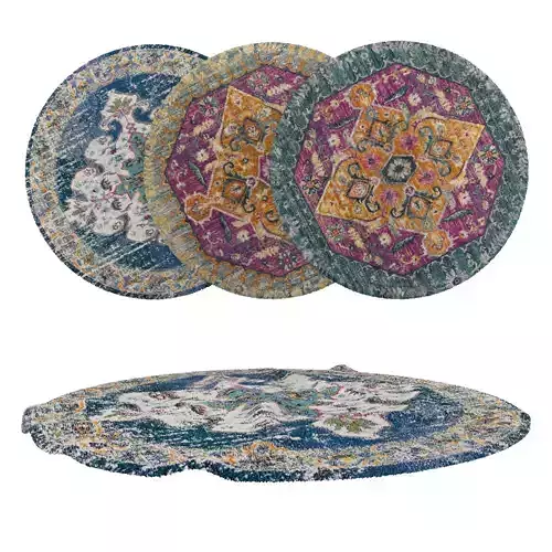 Round Rug Set 165