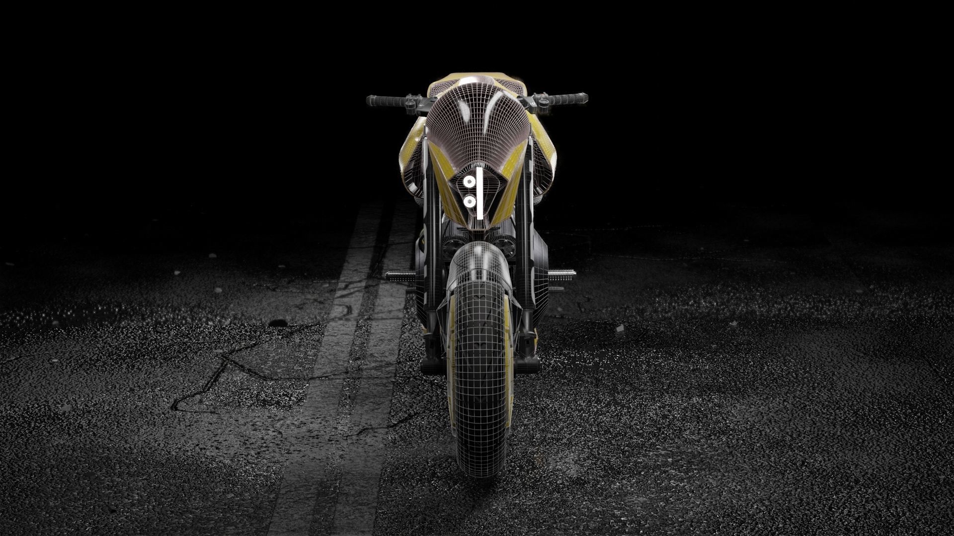 Cyberpunk Motorcycle 3D model_17