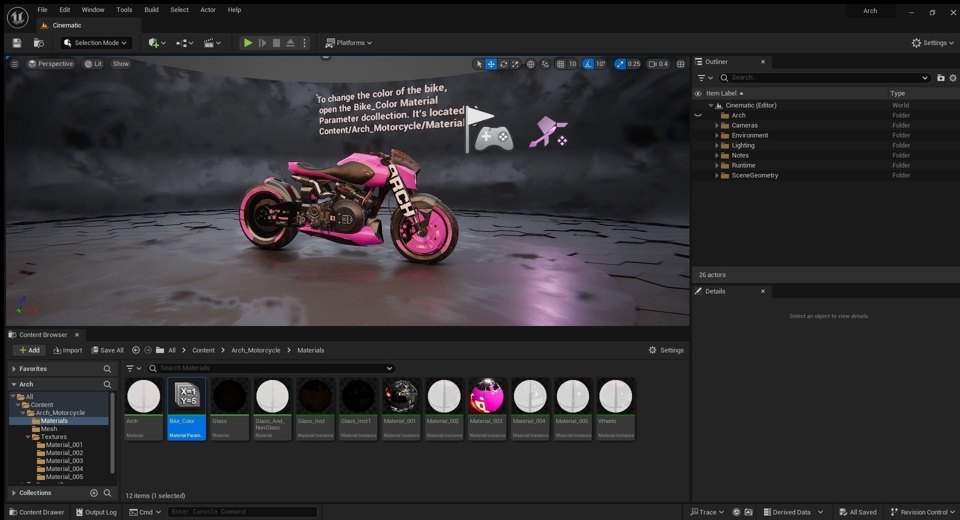 Cyberpunk Motorcycle 3D model_3