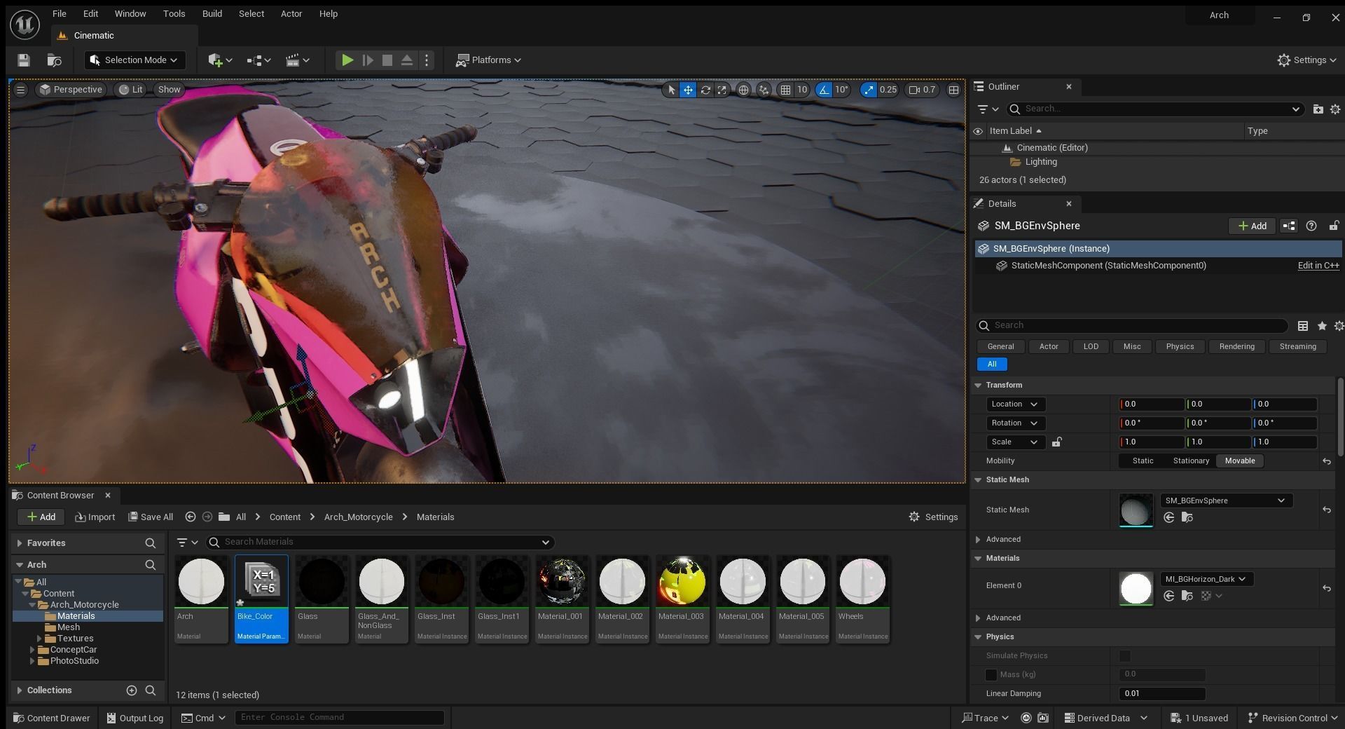 Cyberpunk Motorcycle 3D model_5