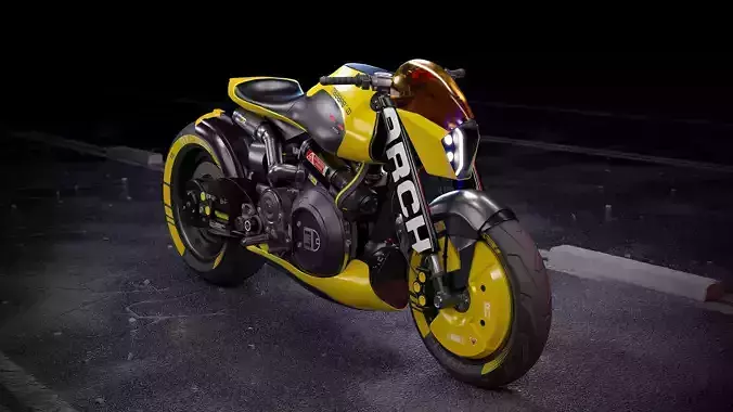 Cyberpunk Motorcycle 3D model